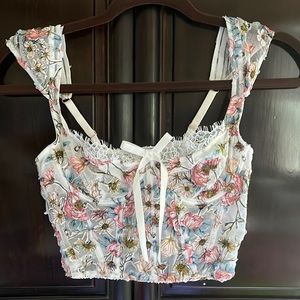 Victoria Secret Floral Bustier 34B